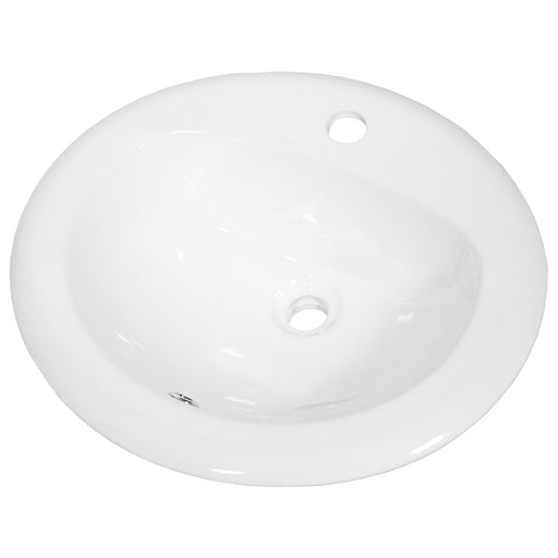 Nantucket Sinks 20.25 Inch Drop-In Ceramic Vanity Sink DI2017-1 - view 2