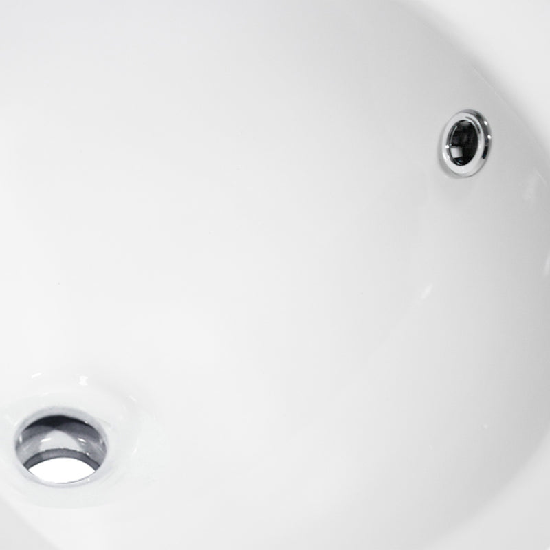 Nantucket Sinks 20.25 Inch Drop-In Ceramic Vanity Sink DI2017-1 - view 4