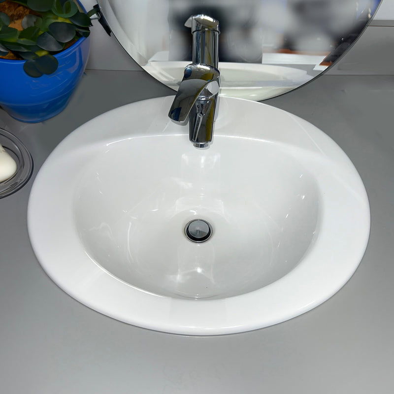 Nantucket Sinks 20.25 Inch Drop-In Ceramic Vanity Sink DI2017-1 - view 8