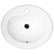 Nantucket Sinks 20.25 Inch Drop-In Ceramic Vanity Sink DI2017-1