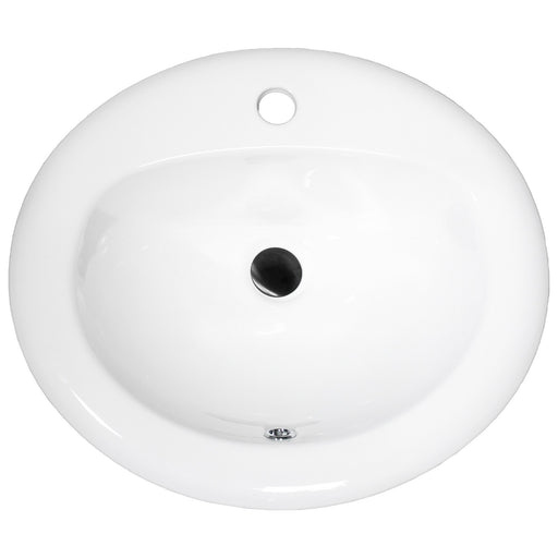 Nantucket Sinks 20.25 Inch Drop-In Ceramic Vanity Sink DI2017-1