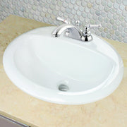 Nantucket Sinks 20.25 Inch Drop-In Ceramic Vanity Sink DI2017-4 - view 4