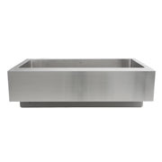 Nantucket Sinks EZApron33 Patented Design Pro Series Single Bowl Undermount Stainless Steel Kitchen Sink with 7 Inch Apron Front - view 4