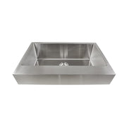 Nantucket Sinks EZApron33-5.5 Patented Design Pro Series Single Bowl Undermount Stainless Steel Kitchen Sink with 5.5 Inch Apron Front - view 3