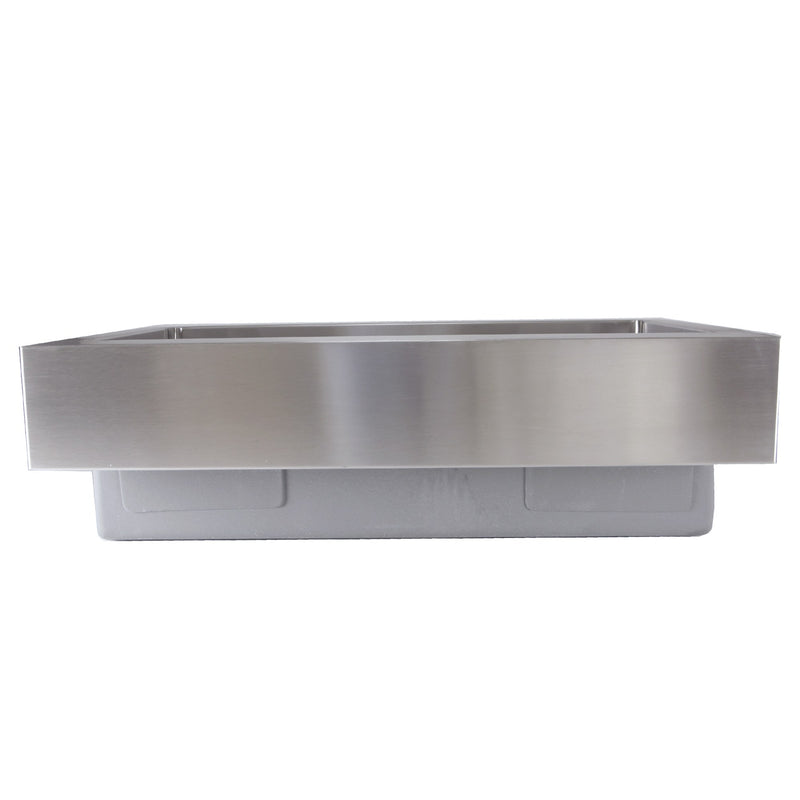 Nantucket Sinks EZApron33-5.5 Patented Design Pro Series Single Bowl Undermount Stainless Steel Kitchen Sink with 5.5 Inch Apron Front - view 5