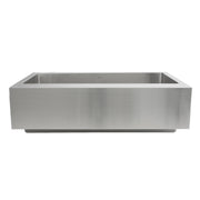 Nantucket Sinks EZApron33-9 Patented Design Pro Series Single Bowl Undermount Stainless Steel Kitchen Sink with 9 Inch Apron Front - view 4