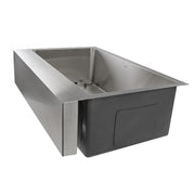 Nantucket Sinks EZApron33-9 Patented Design Pro Series Single Bowl Undermount Stainless Steel Kitchen Sink with 9 Inch Apron Front - view 5