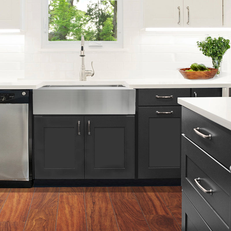 Nantucket Sinks EZApron33-9 Patented Design Pro Series Single Bowl Undermount Stainless Steel Kitchen Sink with 9 Inch Apron Front - view 8