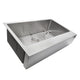 Nantucket Sinks EZApron33 Patented Design Pro Series Single Bowl Undermount Stainless Steel Kitchen Sink with 7 Inch Apron Front
