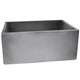 Nantucket Sinks 23-Inch Farmhouse Fireclay Sink with Concrete Finish FCFS2418S-Concrete