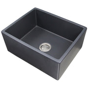 Nantucket Sinks 23-Inch Farmhouse Fireclay Sink with Matte Black Finish FCFS2418S-MatteBlack - view 5