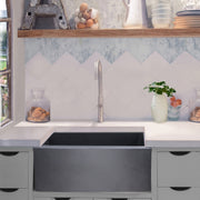 Nantucket Sinks 23-Inch Farmhouse Fireclay Sink with Matte Black Finish FCFS2418S-MatteBlack - view 8