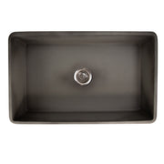Nantucket Sinks 30-Inch Farmhouse Fireclay Sink with Concrete Finish FCFS3020S-Concrete - view 2