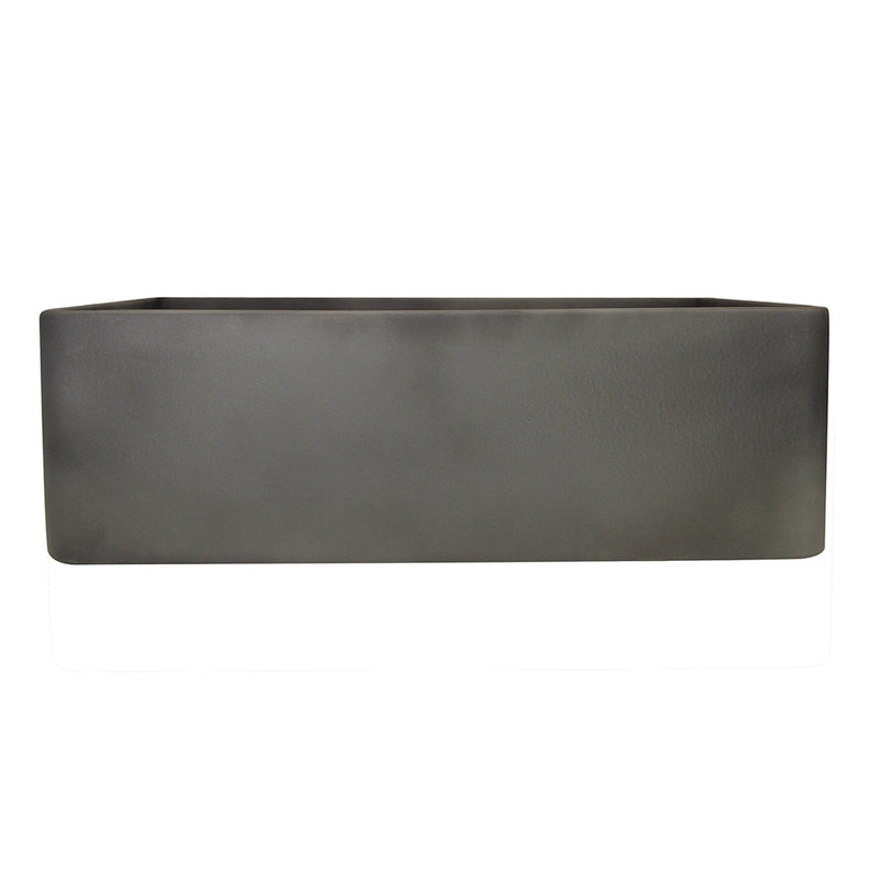 Nantucket Sinks 30-Inch Farmhouse Fireclay Sink with Concrete Finish FCFS3020S-Concrete - view 3