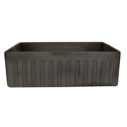 Nantucket Sinks 30-Inch Farmhouse Fireclay Sink with Concrete Finish FCFS3020S-Concrete - view 6