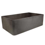 Nantucket Sinks 30-Inch Farmhouse Fireclay Sink with Concrete Finish FCFS3020S-Concrete
