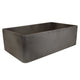 Nantucket Sinks 30-Inch Farmhouse Fireclay Sink with Concrete Finish FCFS3020S-Concrete