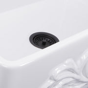 Nantucket Sinks 30-Inch Farmhouse Fireclay Sink with Filigree Apron FCFS3020S-Filigree - view 5
