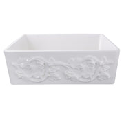 Nantucket Sinks 30-Inch Farmhouse Fireclay Sink with Grapes Apron FCFS3020S-Grapes - view 2