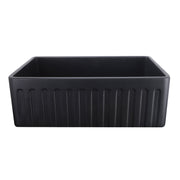 Nantucket Sinks 30-Inch Farmhouse Fireclay Sink with Matte Black Finish FCFS3020S-MatteBlack - view 2
