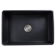 Nantucket Sinks 30-Inch Farmhouse Fireclay Sink with Matte Black Finish FCFS3020S-MatteBlack - view 3