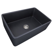 Nantucket Sinks 30-Inch Farmhouse Fireclay Sink with Matte Black Finish FCFS3020S-MatteBlack - view 5