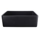 Nantucket Sinks 30-Inch Farmhouse Fireclay Sink with Matte Black Finish FCFS3020S-MatteBlack