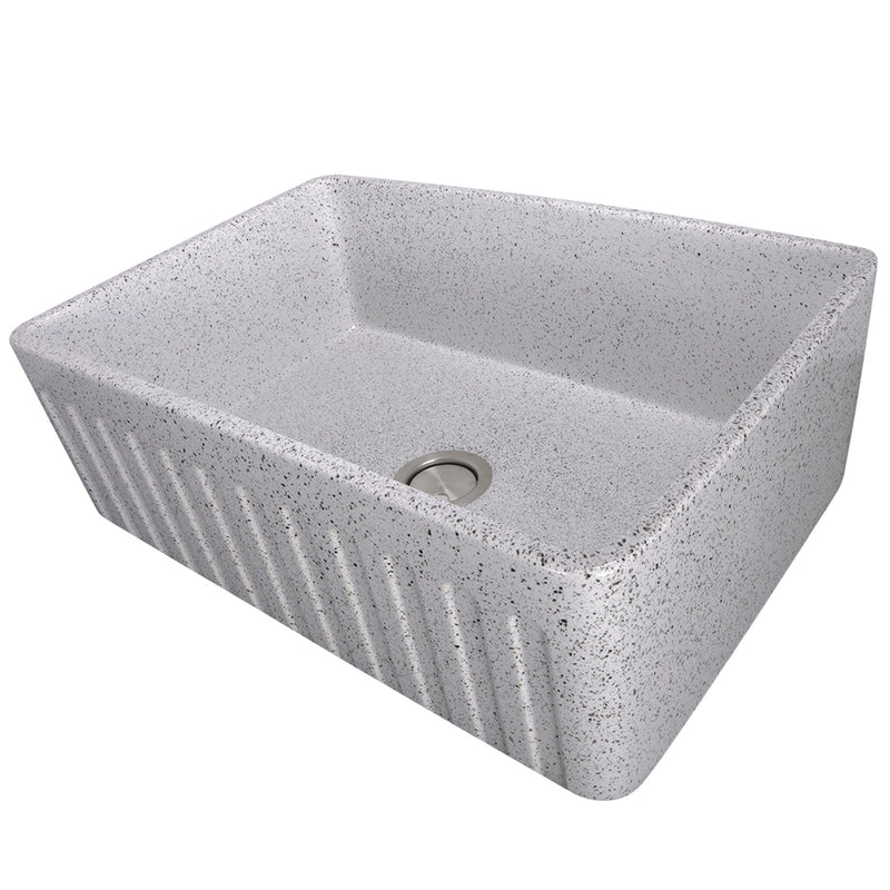 Nantucket Sinks 30-Inch Farmhouse Fireclay Sink with Pietra Sarda Finish FCFS3020S-PietraSarda - view 2