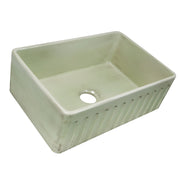 Nantucket Sinks 30-Inch Farmhouse Fireclay Sink with Shabby Green Finish FCFS3020S-ShabbyGreen - view 5