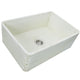 Nantucket Sinks 30-Inch Farmhouse Fireclay Sink with Shabby Straw Finish FCFS3020S-ShabbyStraw