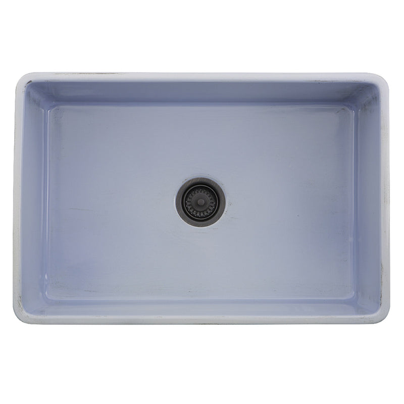 Nantucket Sinks 30-Inch Farmhouse Fireclay Sink with Shabby Sugar Finish FCFS3020S-ShabbySugar - view 3