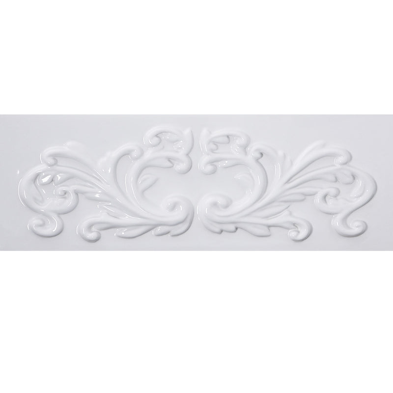 Nantucket Sinks Double Bowl Farmhouse Fireclay Sink with Filigree Apron FCFS3318D-Filigree - view 6