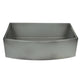 Nantucket Sinks 33 Inch Concrete Farmhouse Fireclay Sink with Curved Apron FCFS3320CA-C