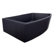 Nantucket Sinks 33 Inch Matte Black Farmhouse Fireclay Sink with Curved Apron FCFS3320CA-MB - view 3