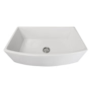 Nantucket Sinks 33 Inch White Farmhouse Fireclay Sink with Curved Apron FCFS3320CA-W - view 3