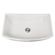 Nantucket Sinks 33 Inch White Farmhouse Fireclay Sink with Curved Apron FCFS3320CA-W