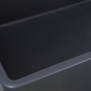 Nantucket Sinks 33-Inch Farmhouse Fireclay Sink with Filigree Apron - Matte Black FCFS3320S-FiligreeMBL - view 4