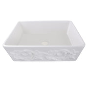 Nantucket Sinks 33-Inch Farmhouse Fireclay Sink with Grapes Apron FCFS3320S-Grapes - view 4