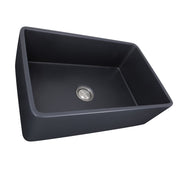 Nantucket Sinks 33-Inch Farmhouse Fireclay Sink with Matte Black Finish FCFS3320S-MatteBlack - view 5