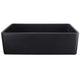 Nantucket Sinks 33-Inch Farmhouse Fireclay Sink with Matte Black Finish FCFS3320S-MatteBlack