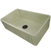 Nantucket Sinks 33-Inch Farmhouse Fireclay Sink with Shabby Green Finish FCFS3320S-ShabbyGreen - view 2