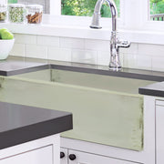 Nantucket Sinks 33-Inch Farmhouse Fireclay Sink with Shabby Green Finish FCFS3320S-ShabbyGreen - view 7