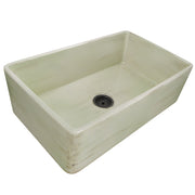 Nantucket Sinks 33-Inch Farmhouse Fireclay Sink with Shabby Green Finish FCFS3320S-ShabbyGreen