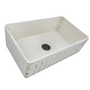 Nantucket Sinks 33-Inch Farmhouse Fireclay Sink with Shabby Straw Finish FCFS3320S-ShabbyStraw - view 2