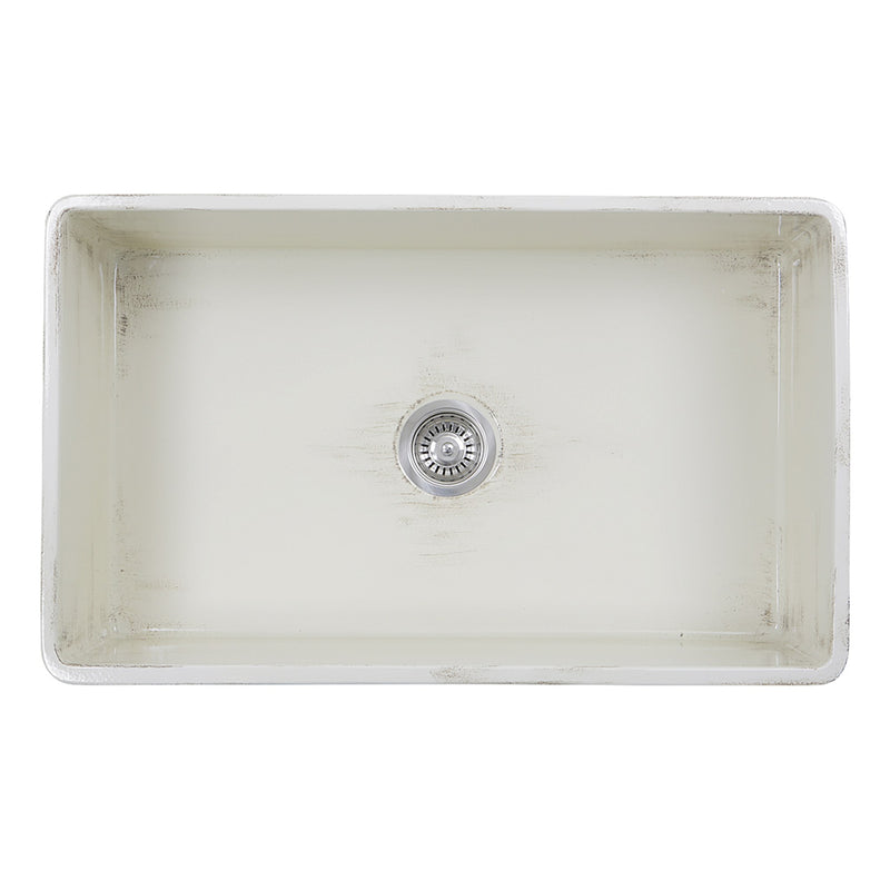 Nantucket Sinks 33-Inch Farmhouse Fireclay Sink with Shabby Straw Finish FCFS3320S-ShabbyStraw - view 3