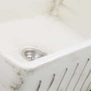 Nantucket Sinks 33-Inch Farmhouse Fireclay Sink with Shabby Straw Finish FCFS3320S-ShabbyStraw - view 4