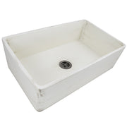 Nantucket Sinks 33-Inch Farmhouse Fireclay Sink with Shabby Straw Finish FCFS3320S-ShabbyStraw