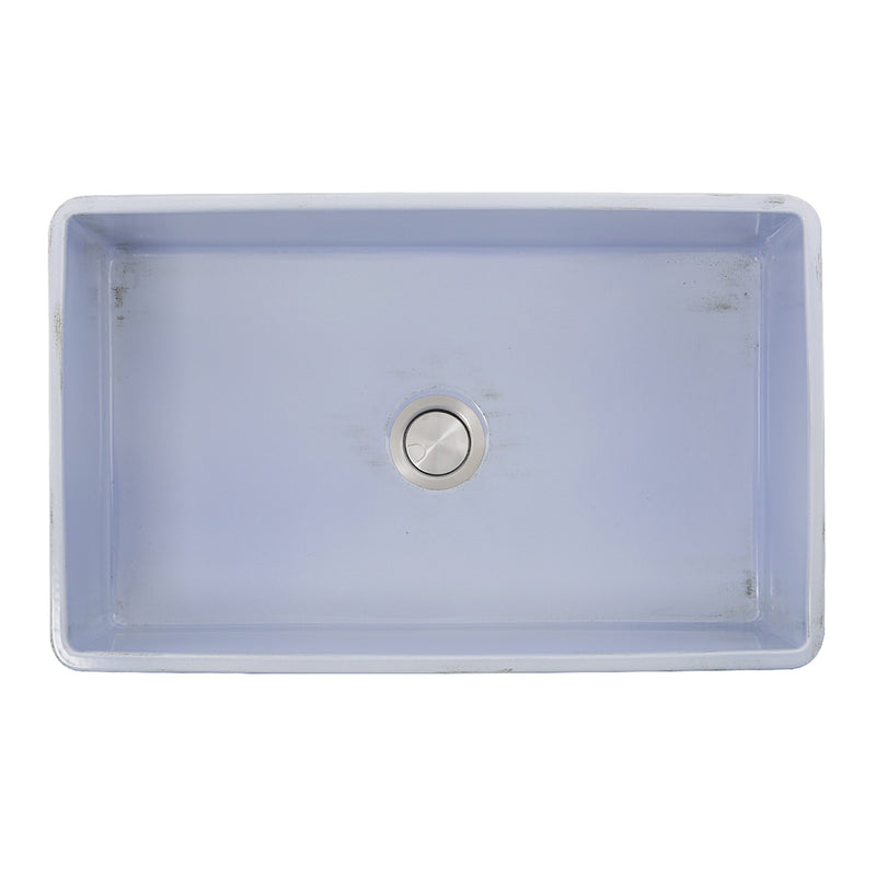 Nantucket Sinks 33-Inch Farmhouse Fireclay Sink with Shabby Sugar Finish FCFS3320S-ShabbySugar - view 3