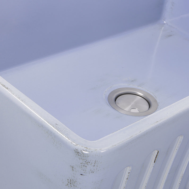 Nantucket Sinks 33-Inch Farmhouse Fireclay Sink with Shabby Sugar Finish FCFS3320S-ShabbySugar - view 4
