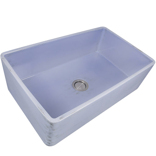 Nantucket Sinks 33-Inch Farmhouse Fireclay Sink with Shabby Sugar Finish FCFS3320S-ShabbySugar